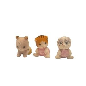 Calico Critters Babies Bear Cat Dog Crawling‎ Figures Sylvanian Families